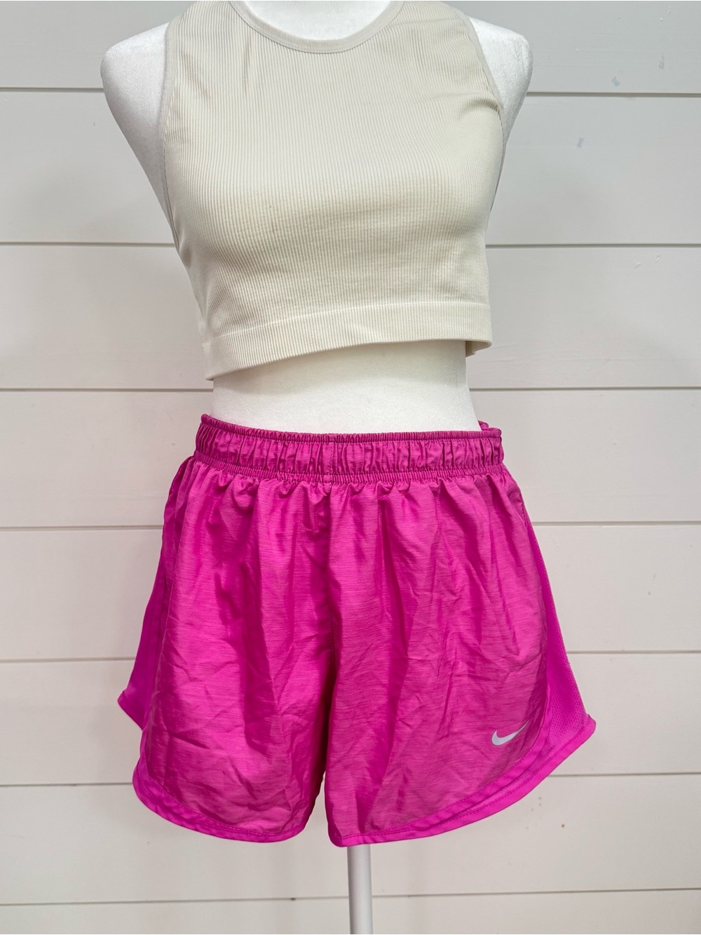 Nike Women's Bright Pink Athletic Running Shorts
